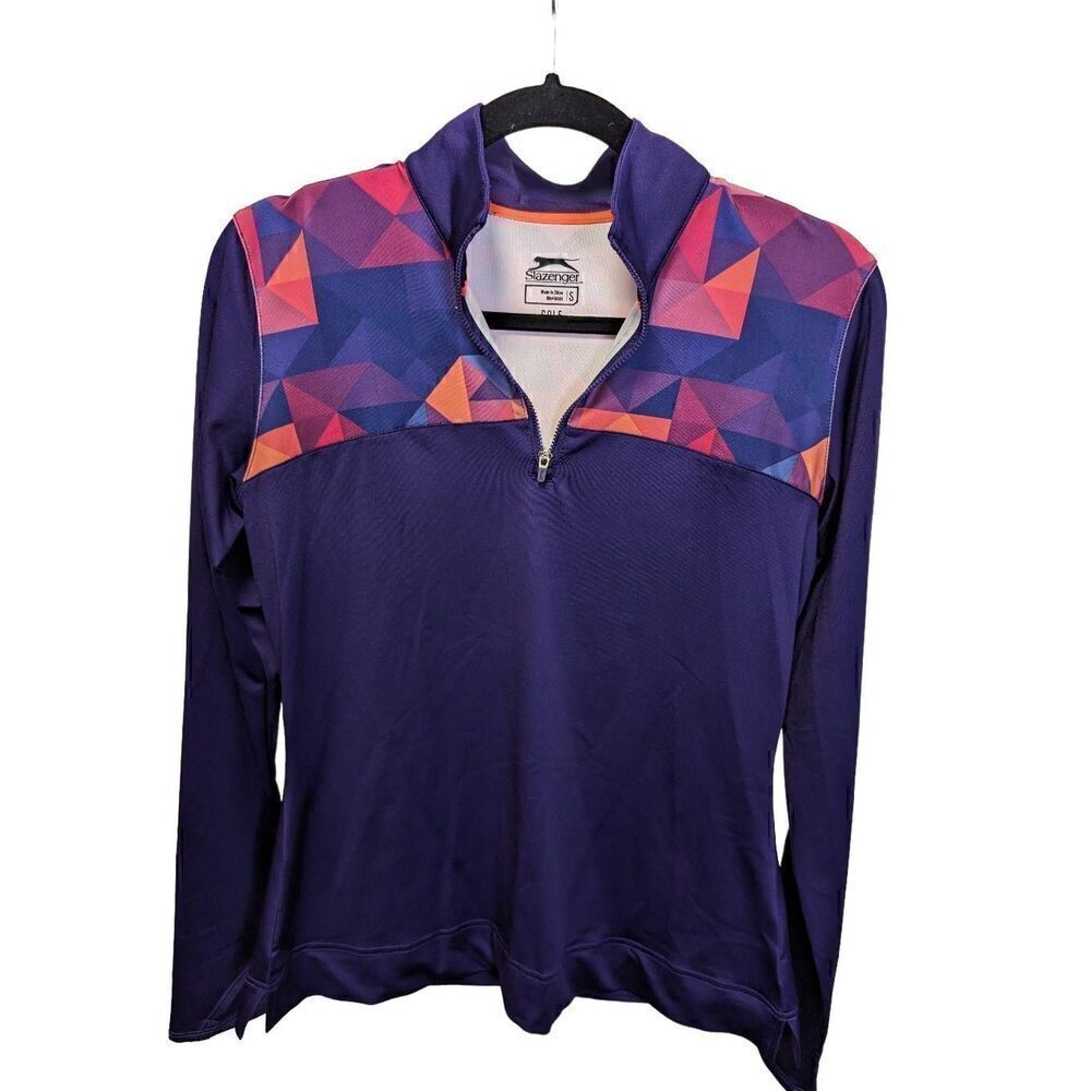 Slazenger Golf 1/4 Zip Multi Colored Women's Size Small